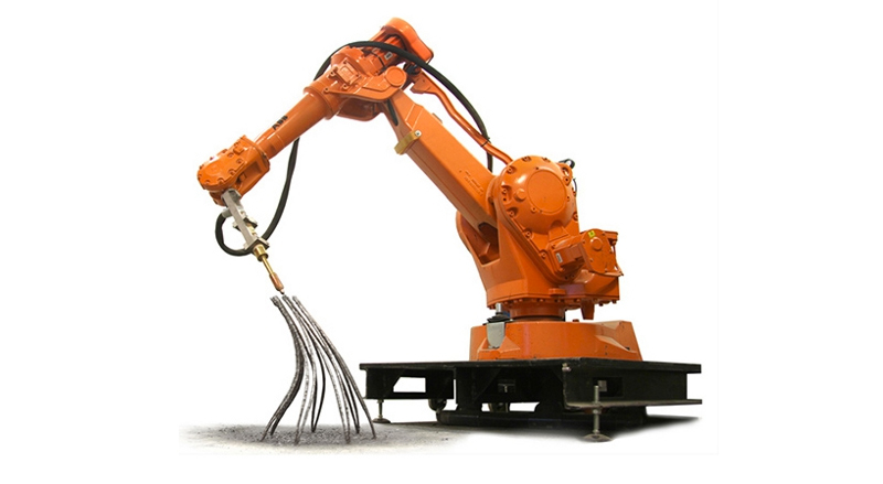 Illustration for article titled This Robot Arm Can 3D-Print Molten Metal in Midair